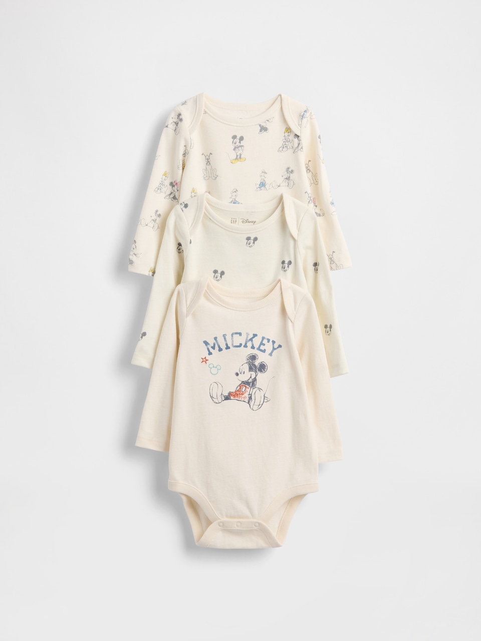 Gap × Disney Baby Organic Cotton Bodysuit (3-Pack)