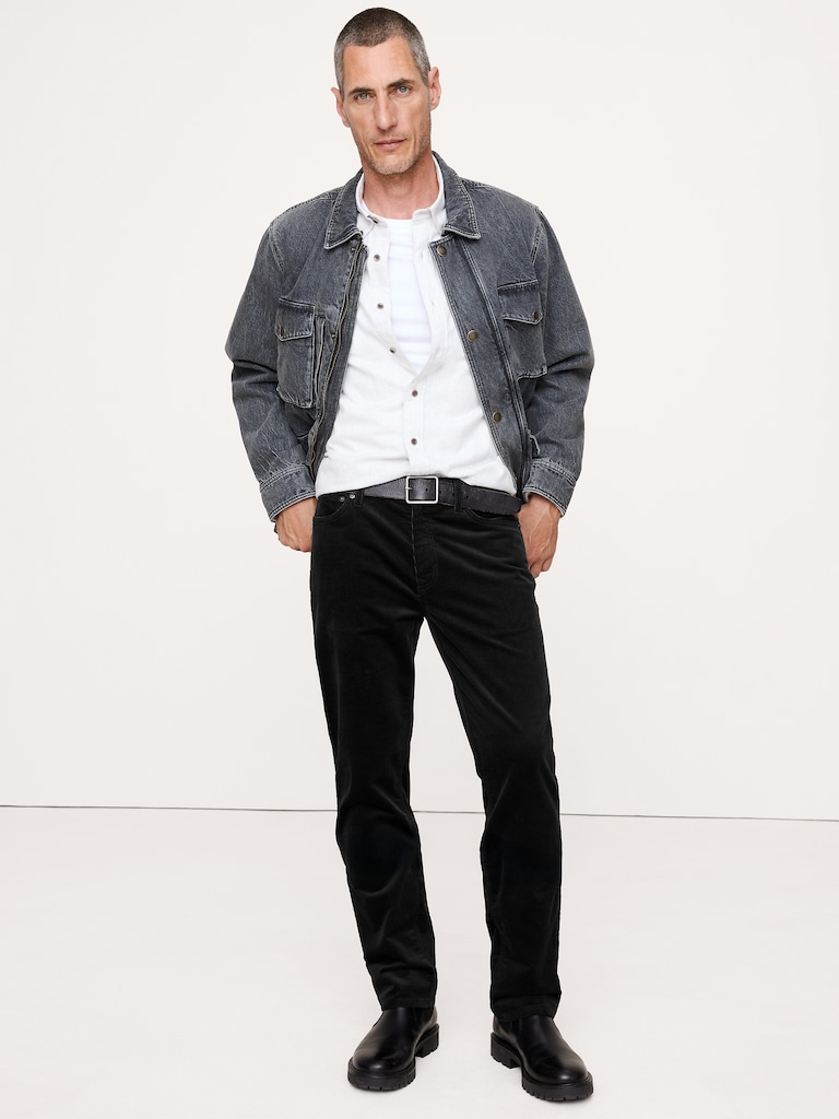 Straight Stretch-Corduroy Traveler Pant