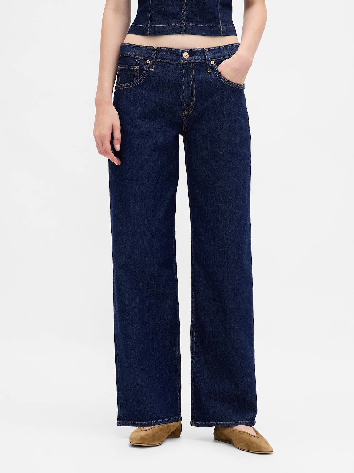 Low Rise '90s Loose Jeans