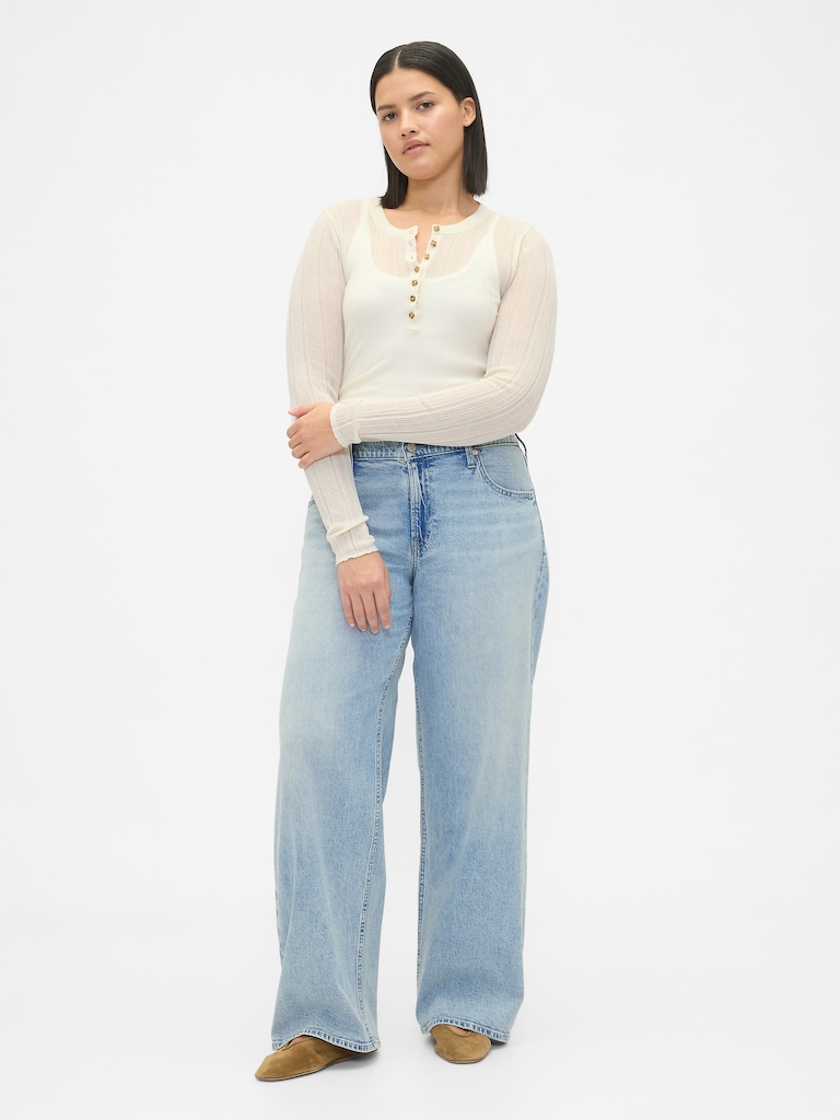 Low Rise '90s Loose Jeans