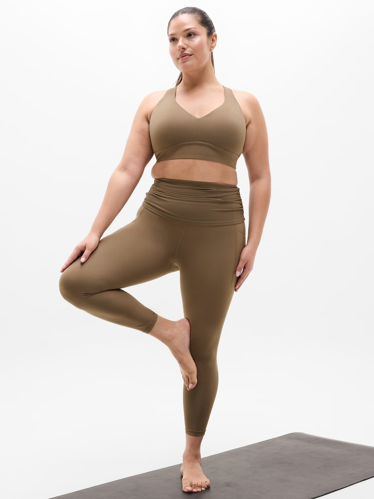 Salutation Stash Fold Over 7/8 Legging