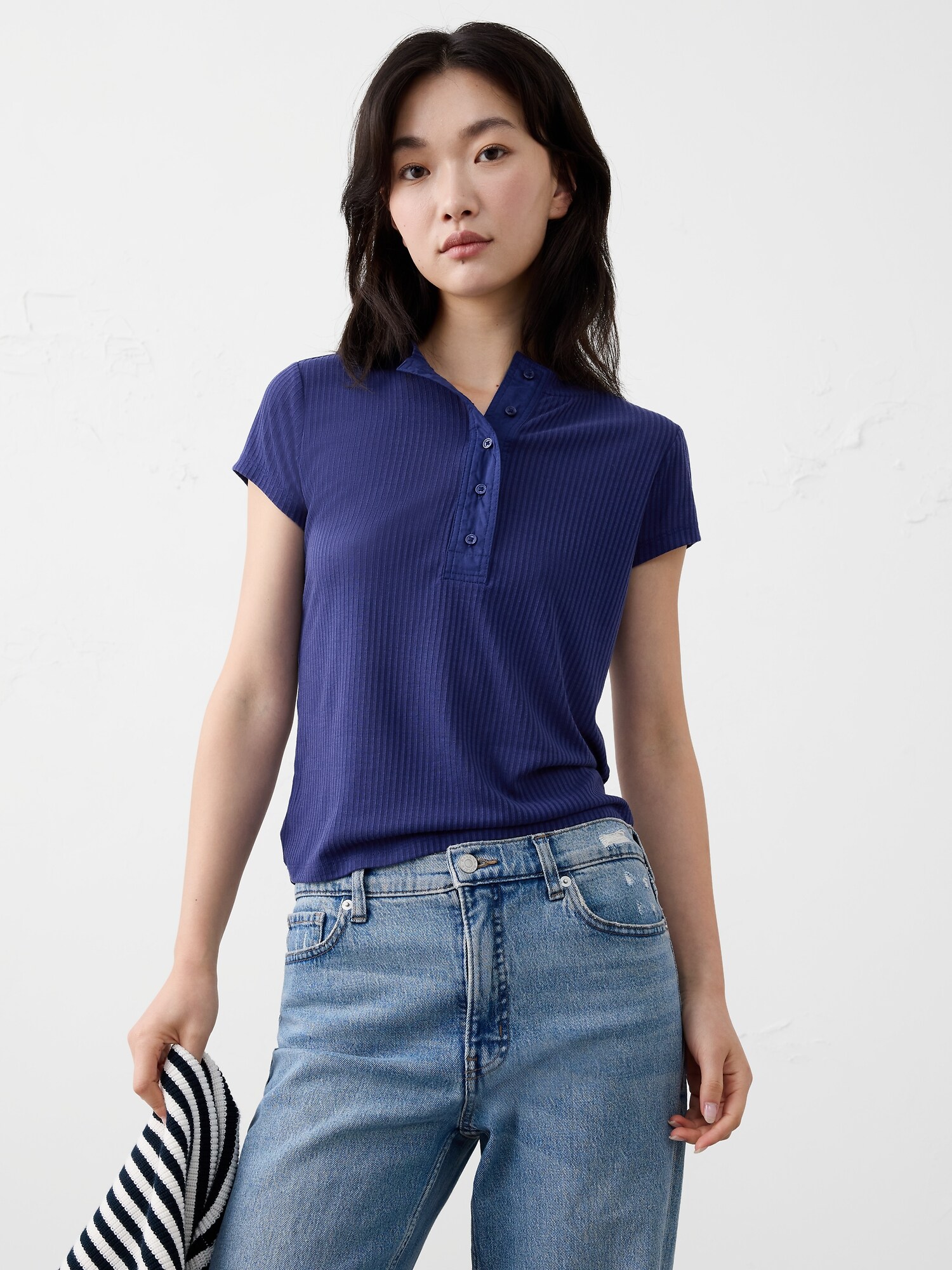 Women's Blue T-Shirts & Tops | Banana Republic Factory
