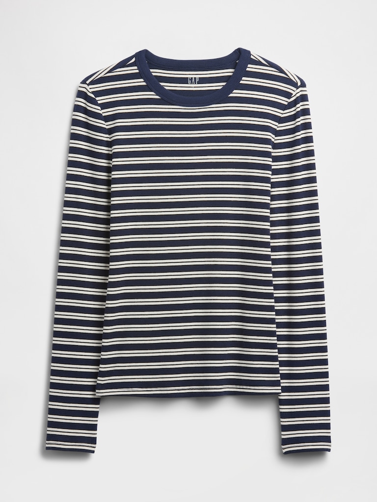 Essential Ribbed Crewneck T-Shirt