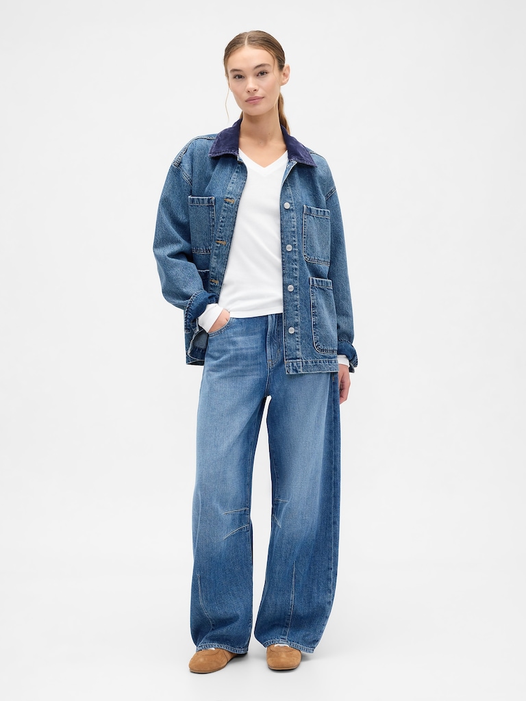 Modern Ribbed V-Neck T-Shirt