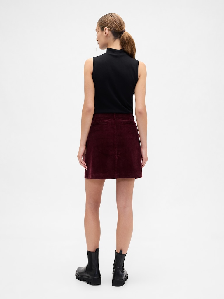 Corduroy Mini Skirt