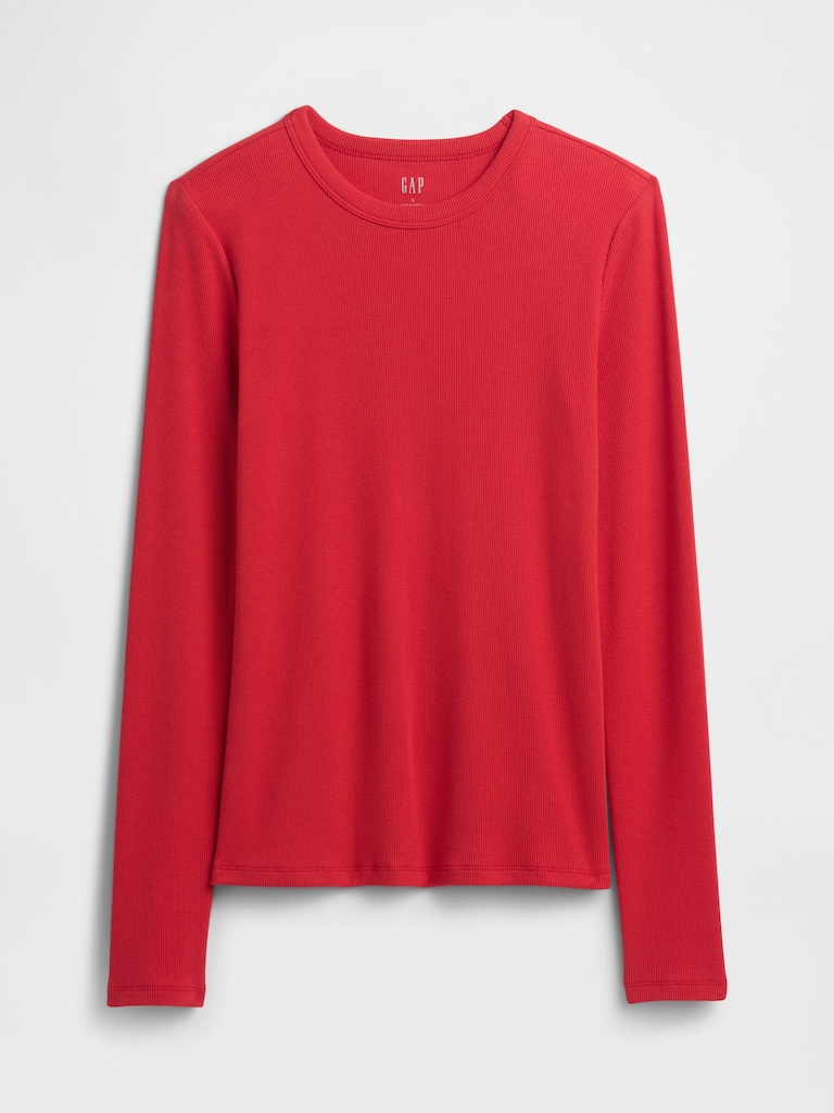 Essential Ribbed Crewneck T-Shirt