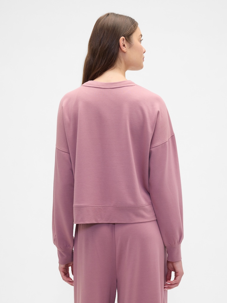 CloudLight Balloon Sleeve Crewneck Sweatshirt