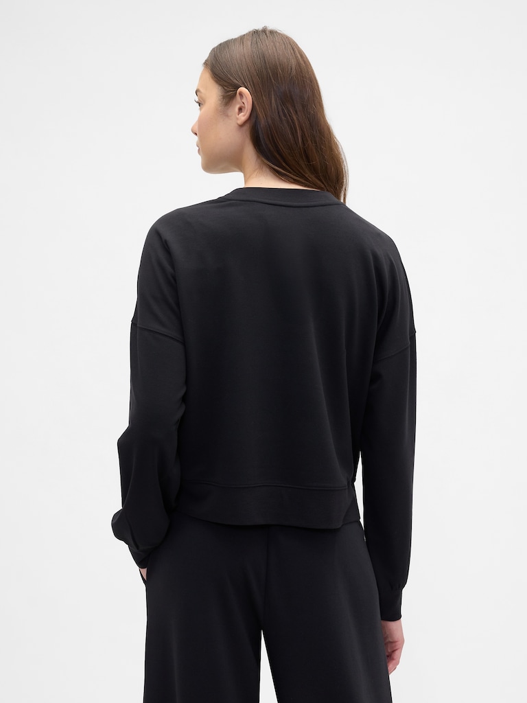 CloudLight Balloon Sleeve Crewneck Sweatshirt