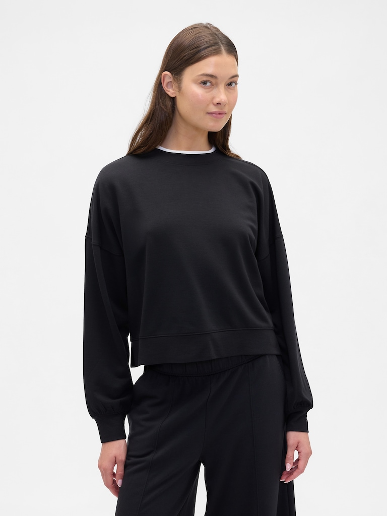 CloudLight Balloon Sleeve Crewneck Sweatshirt