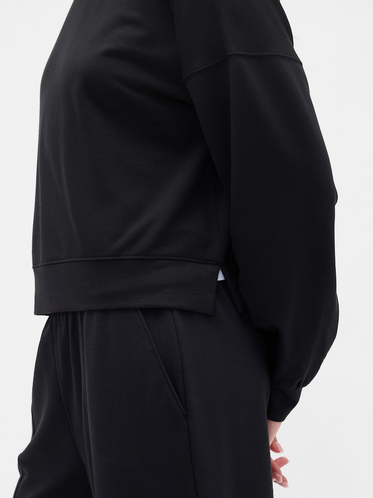 CloudLight Balloon Sleeve Crewneck Sweatshirt