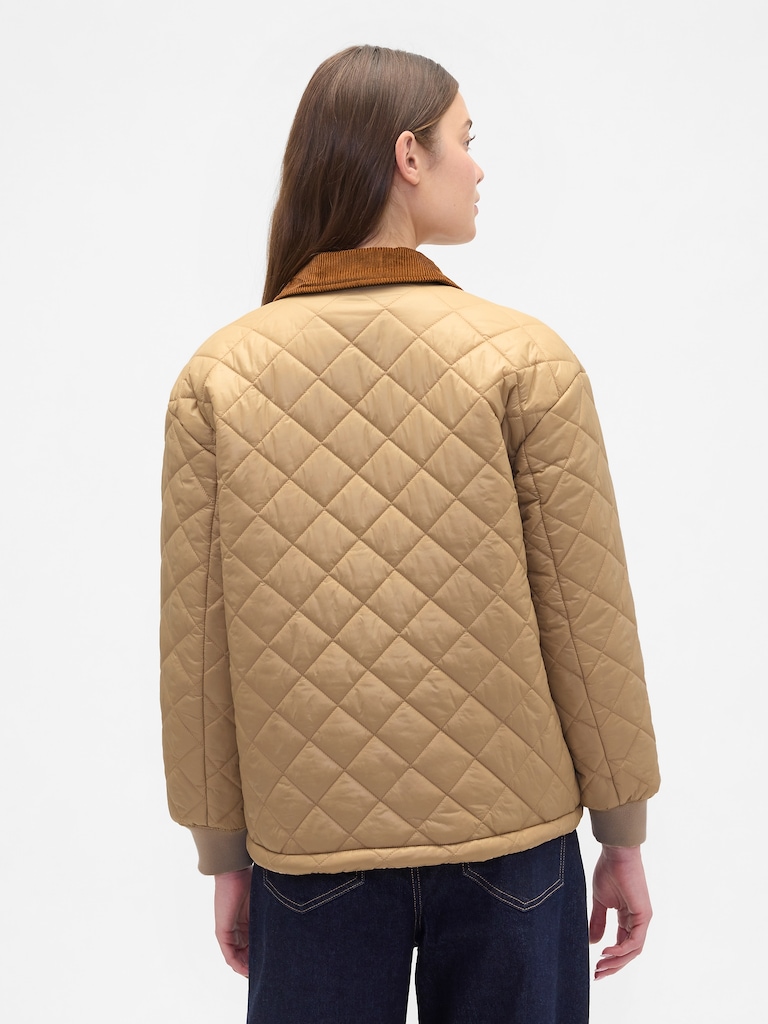 Relaxed Quilted Nylon Jacket
