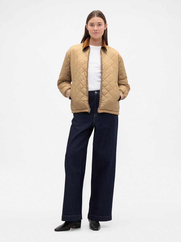 Relaxed Quilted Nylon Jacket