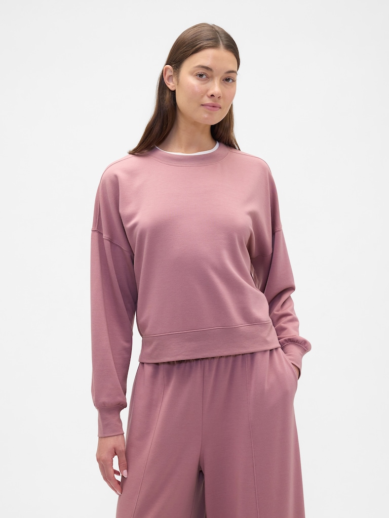 CloudLight Balloon Sleeve Crewneck Sweatshirt