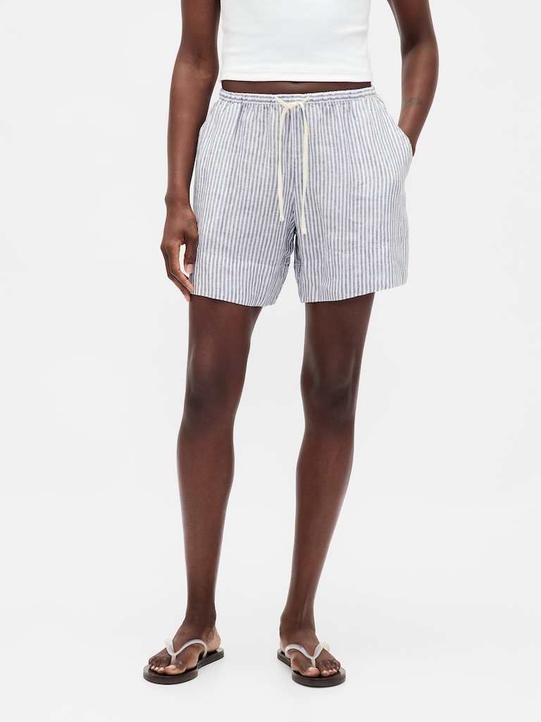 100% Linen Easy Shorts