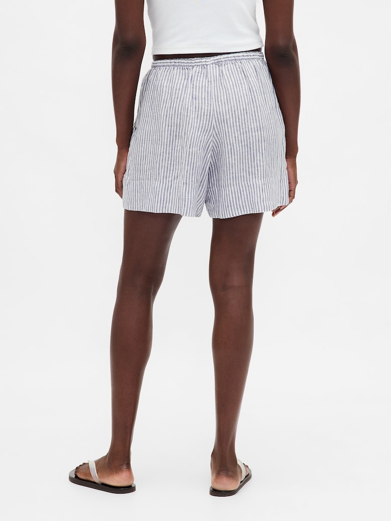 100% Linen Easy Shorts