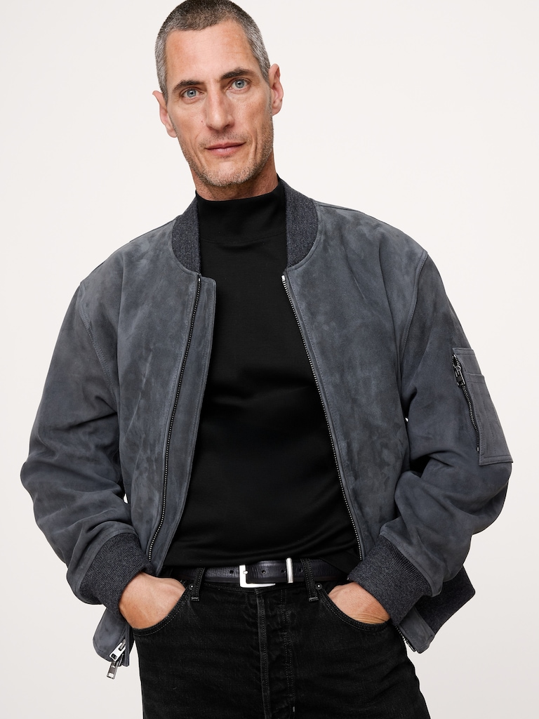 T-shirt à col roulé en coton