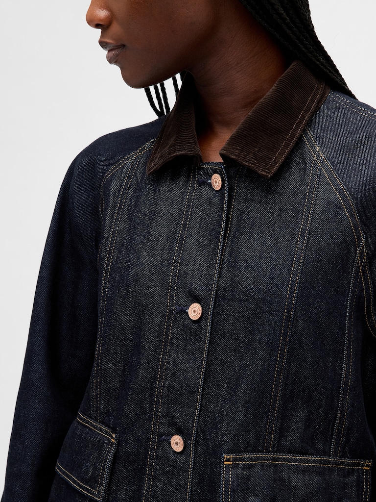 UltraSoft Denim Swing Chore Jacket