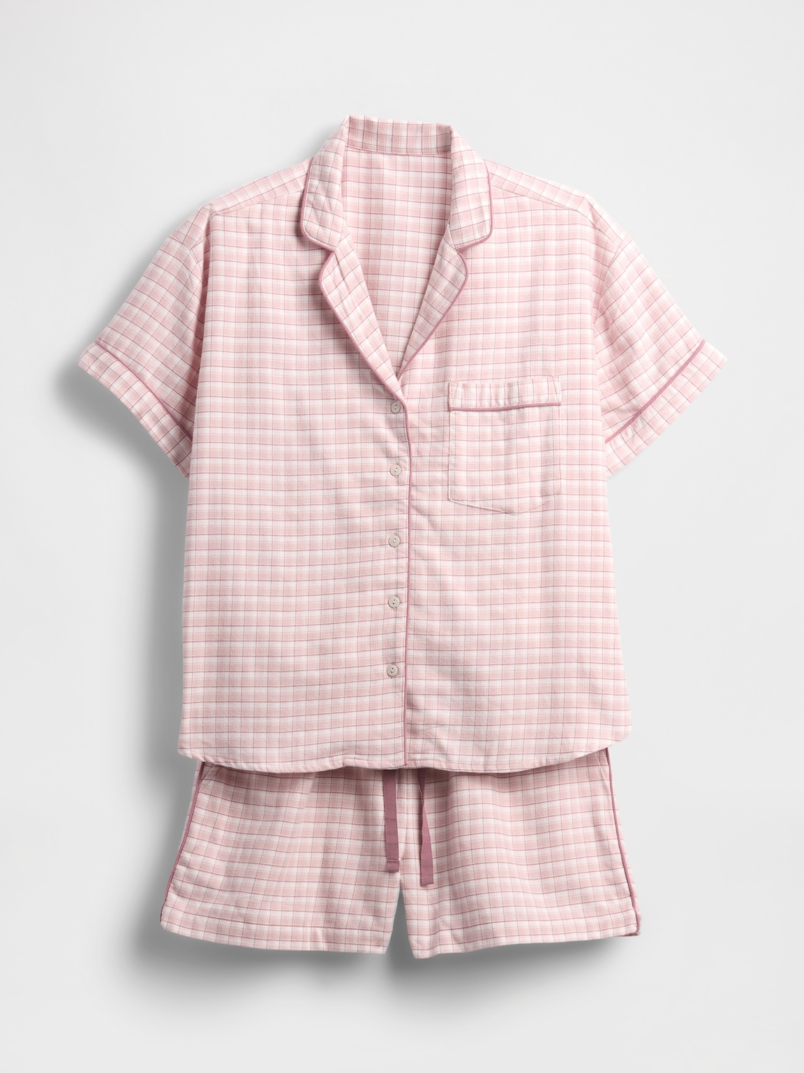 Adult Softest Flannel PJ Short Set