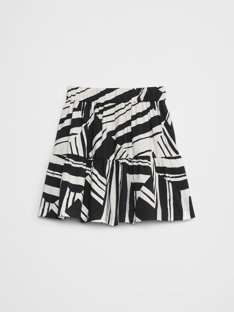 Tiered Mini Skirt