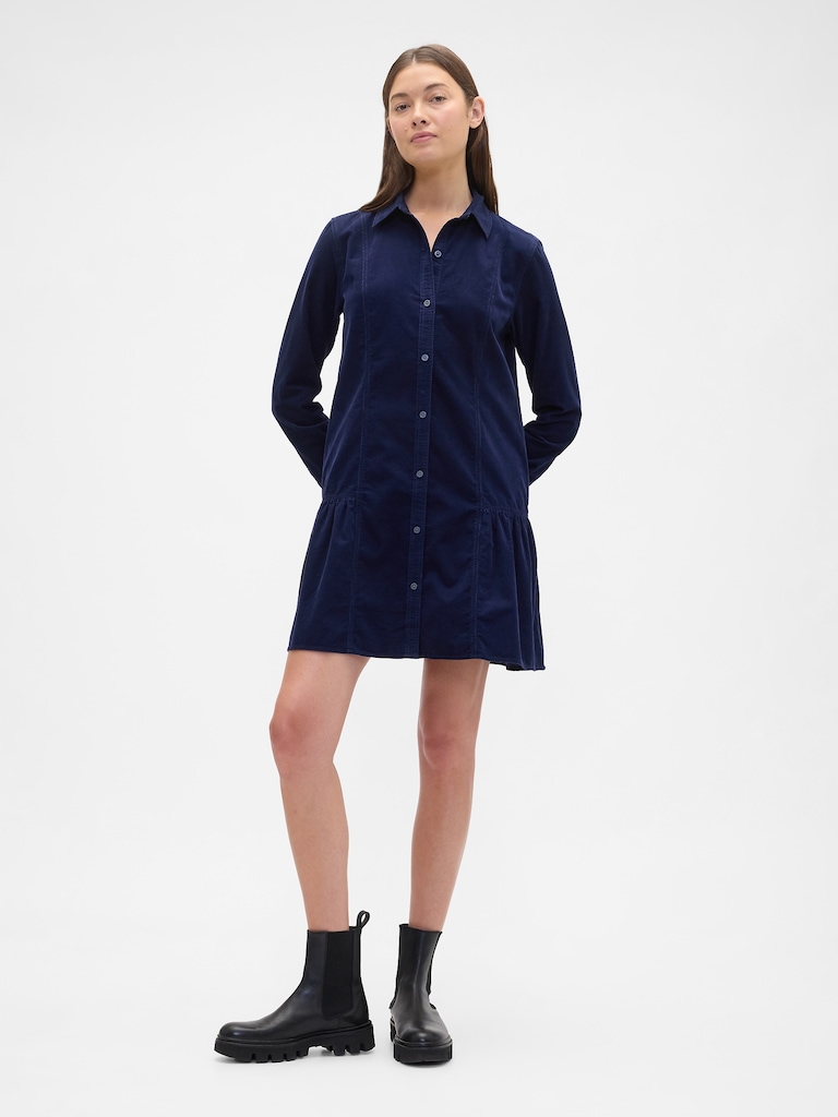 Corduroy Mini Dress