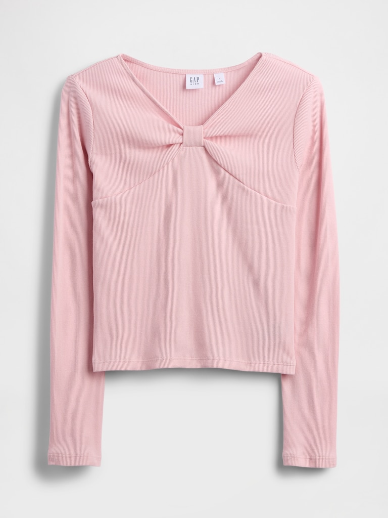 Kids Bow-Neck T-Shirt