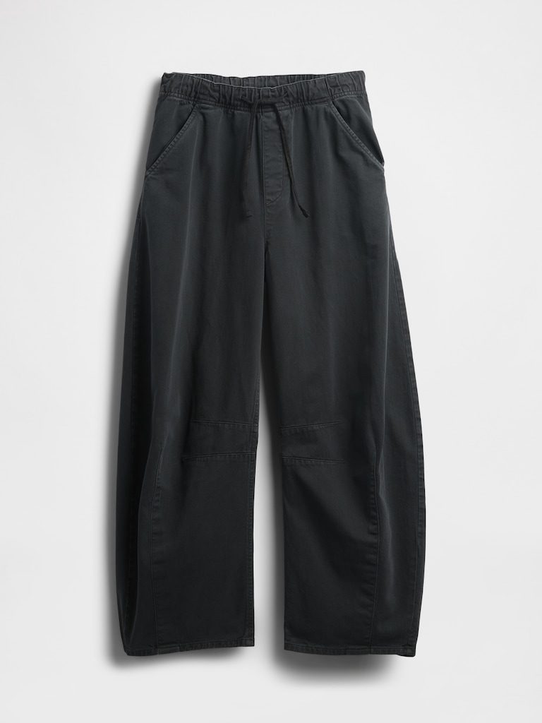 Mid Rise Twill Easy Horseshoe Pants