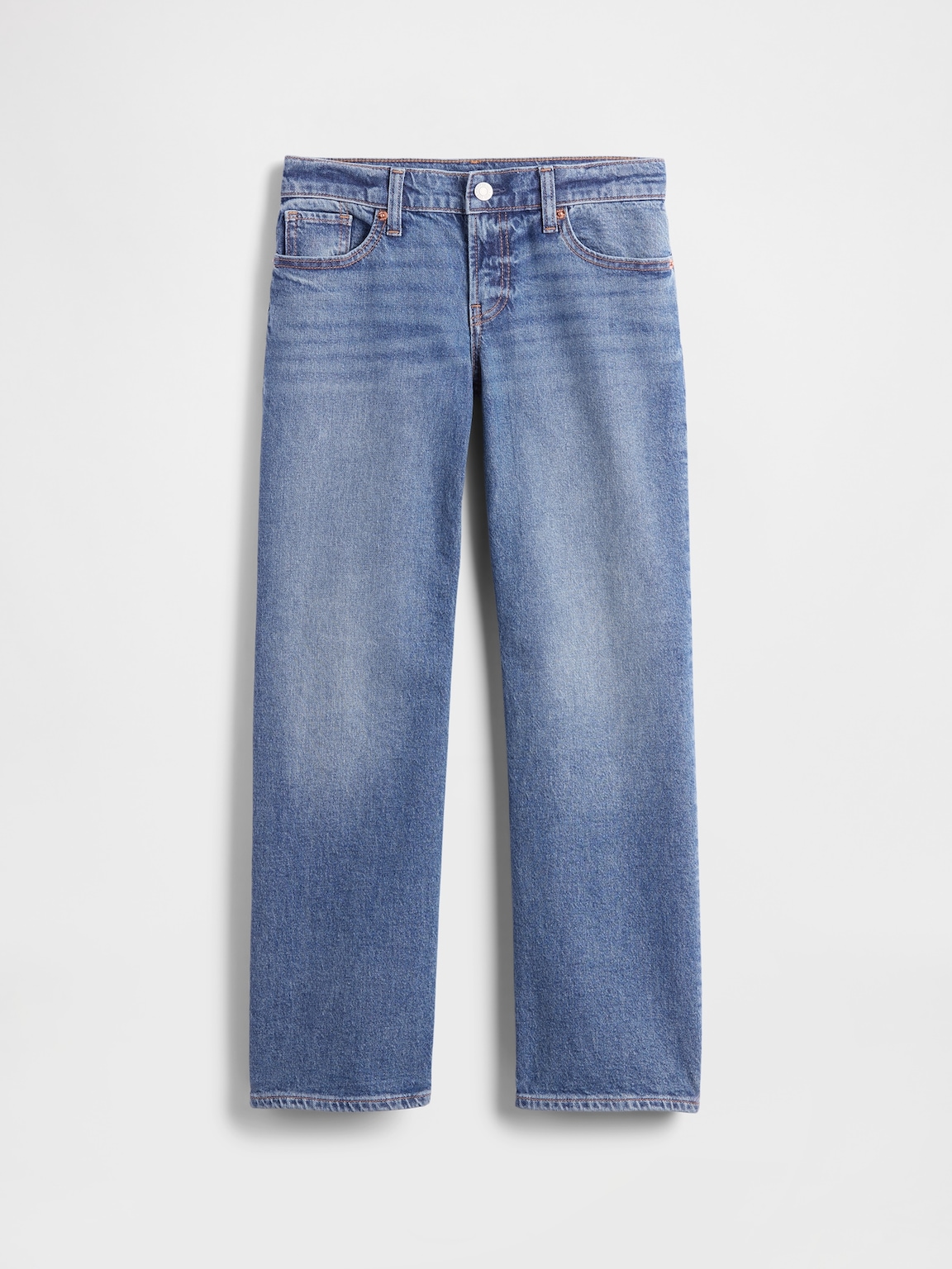 Kids Low Rise Relaxed Straight Jeans