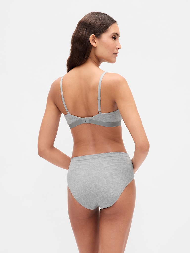 Organic Stretch Cotton High Rise Bikini