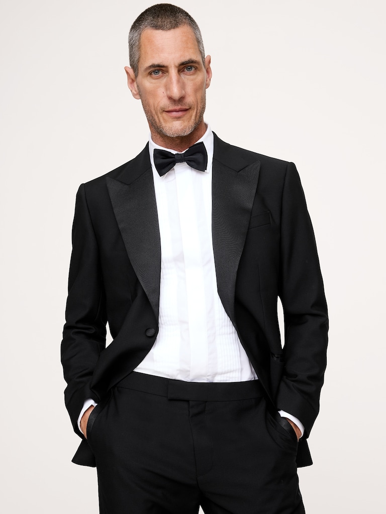 Slim Italian Barathea Tuxedo Jacket