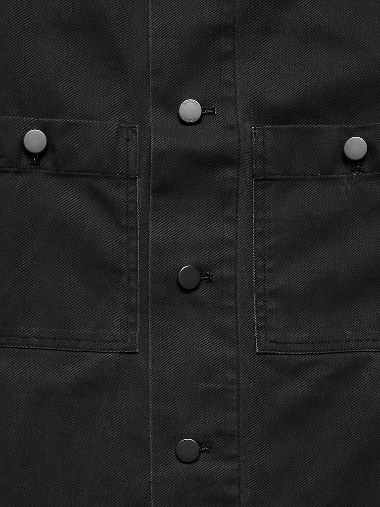 Coated Cotton Twill Overshirt