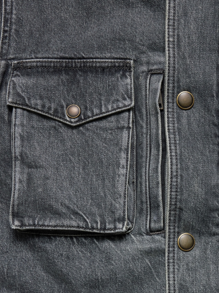 Oversized Italian Denim Field Jacket