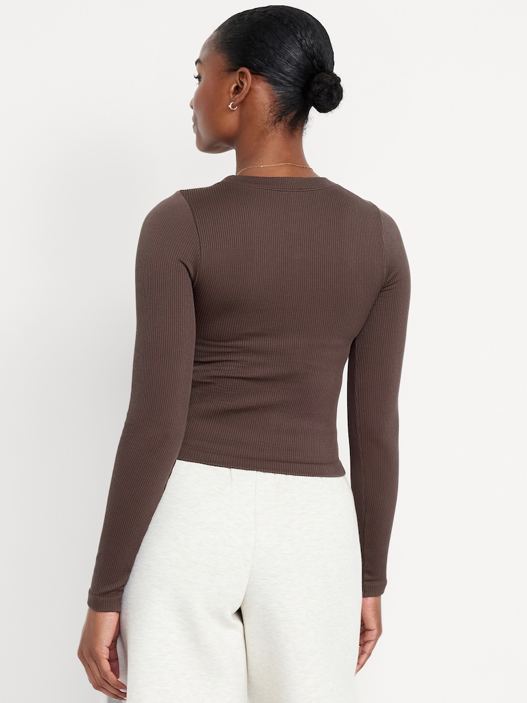 Exhale Seamless Fitted Rib T-Shirt