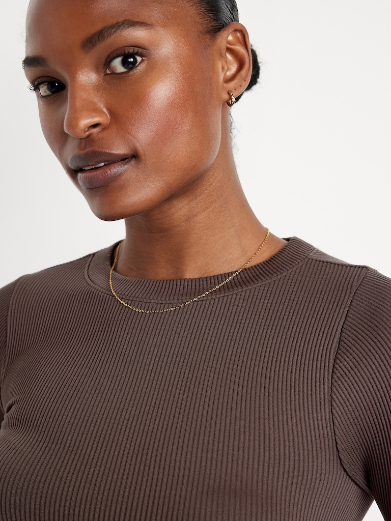 Exhale Seamless Fitted Rib T-Shirt