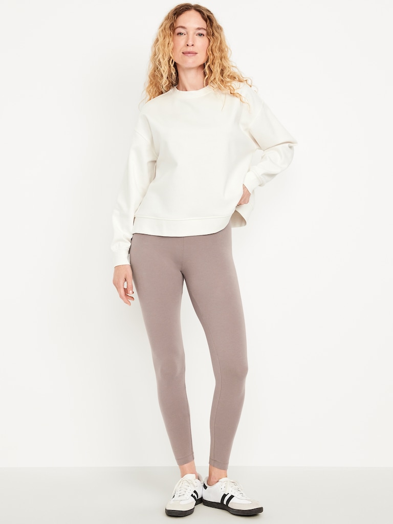 High-Waisted Jersey Fashion Layering Leggings