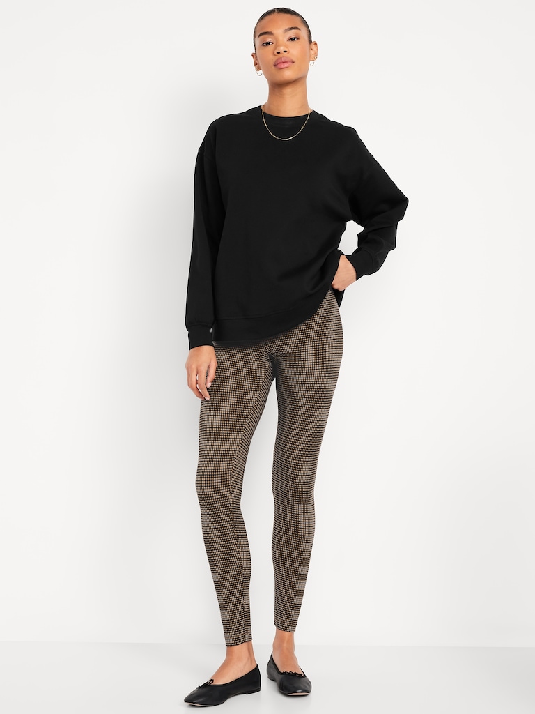 High-Waisted Jersey Fashion Layering Leggings