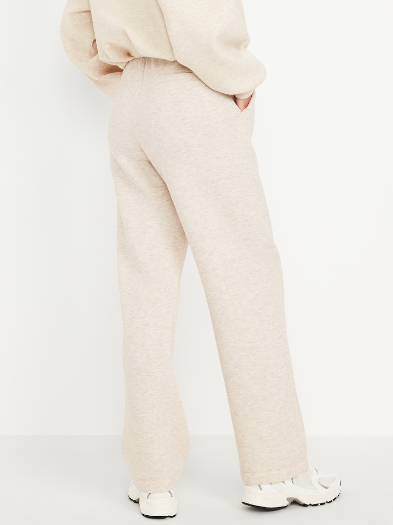 High-Waisted Bounce Fleece Trouser Sweatpants