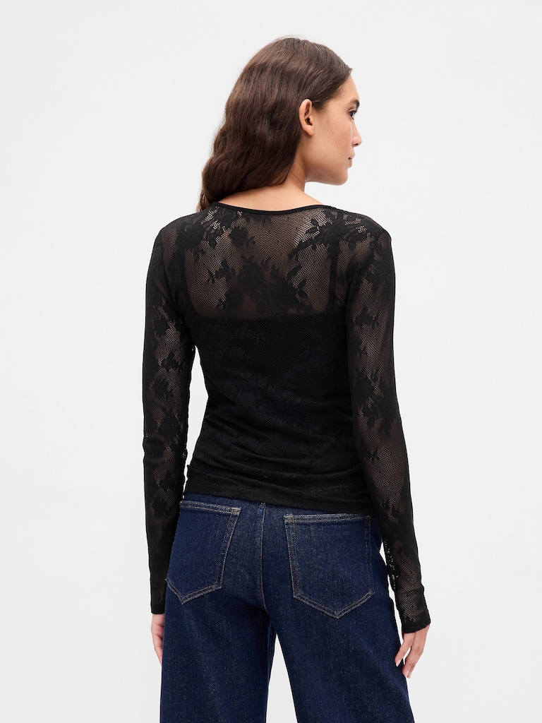 Sheer Lace Top