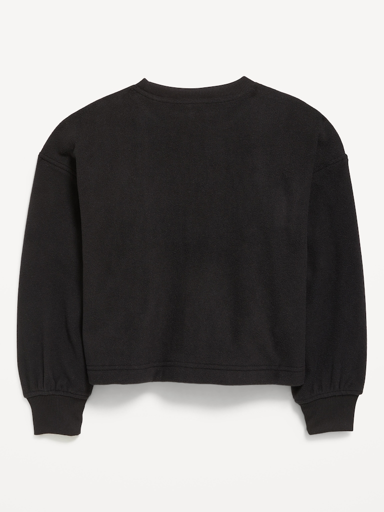 Long-Sleeve Microfleece Top for Girls