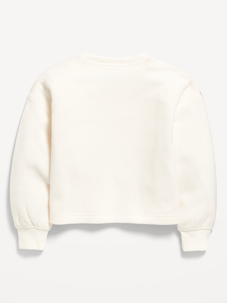 Long-Sleeve Microfleece Top for Girls