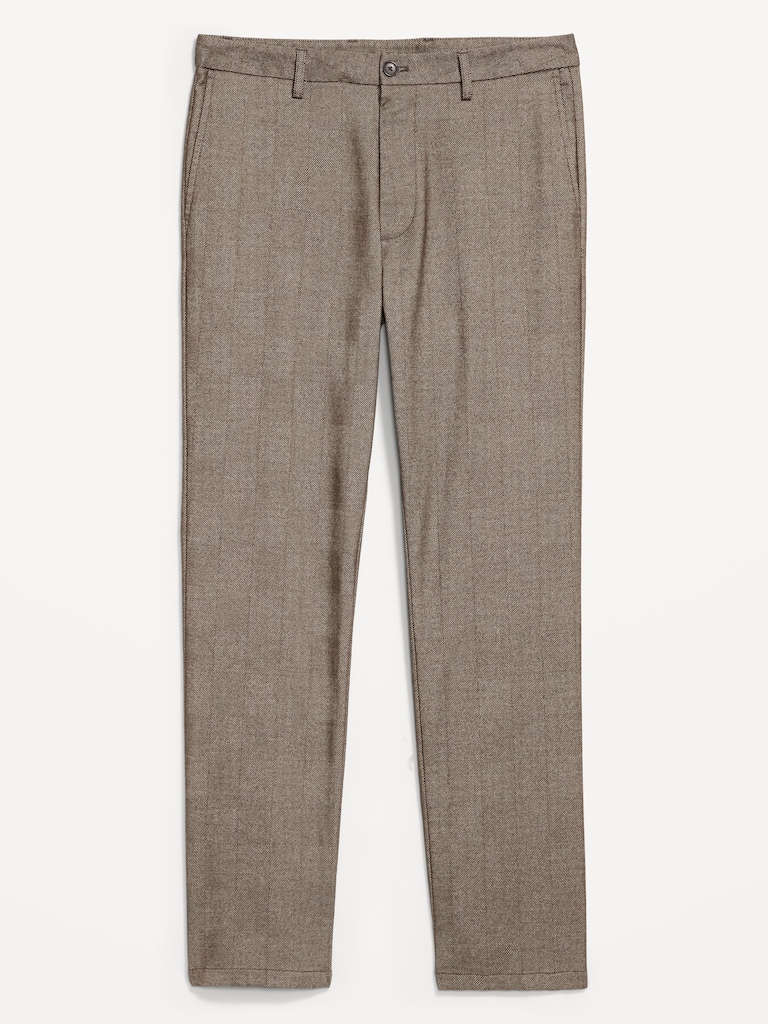 90's Straight Textured Trouser Pants