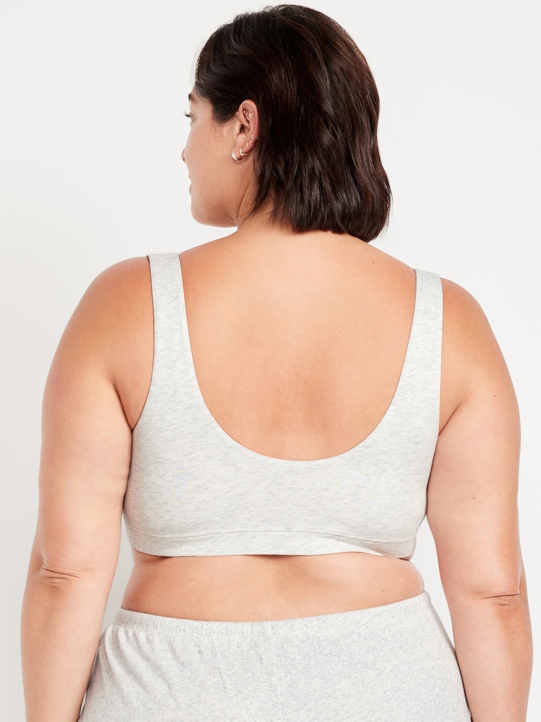 Ruched Cotton Bralette