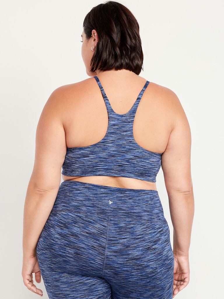 Light Support Space-Dye Racerback Sports Bra