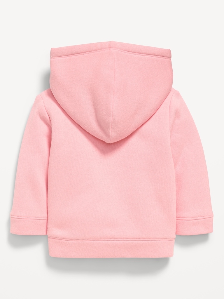 Logo-Graphic Sherpa-Lined Zip Hoodie for Baby