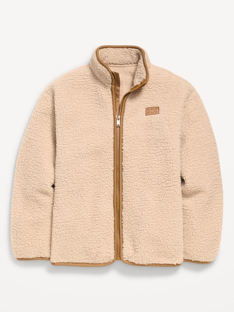 Sherpa Zip-Front Jacket for Boys