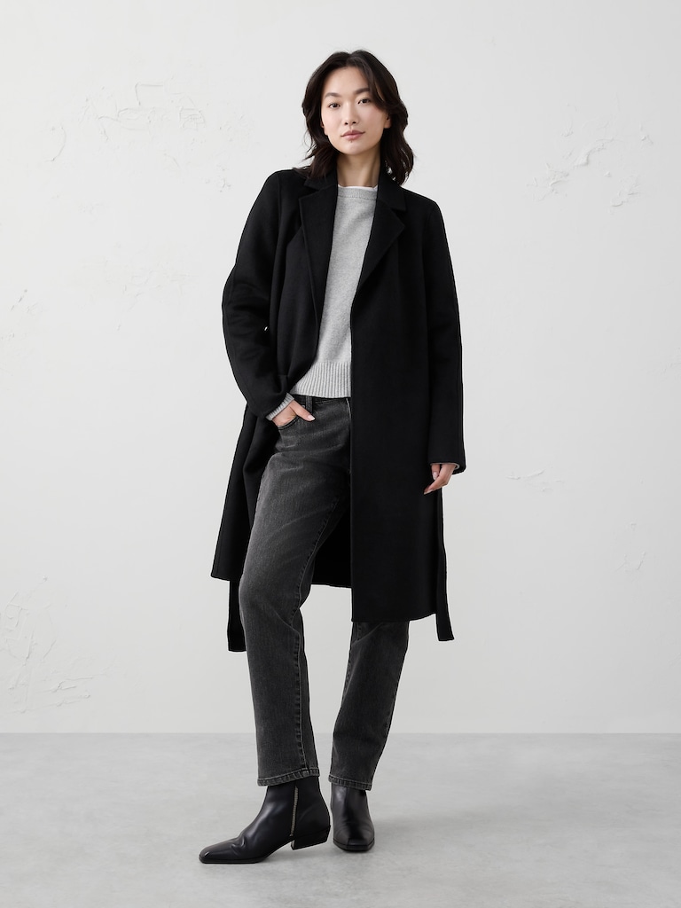 Double Face Tie-Waist Coat