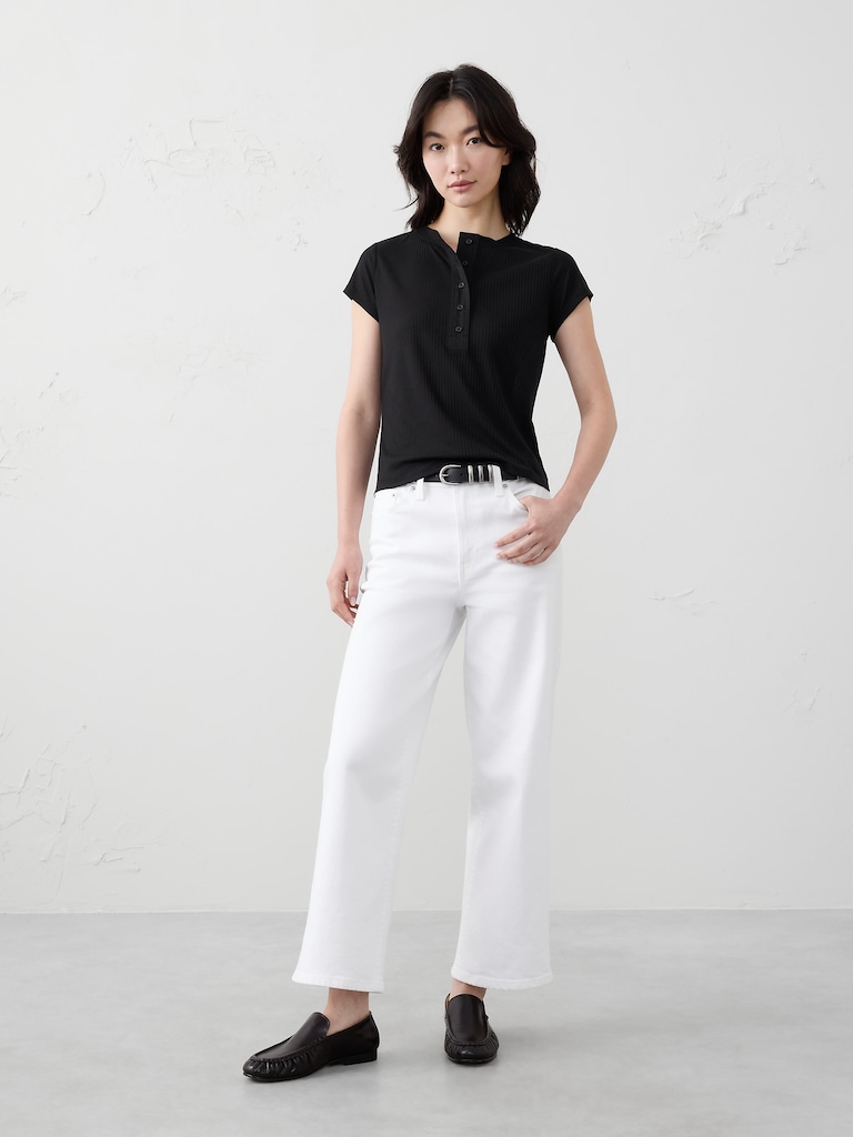 Ribbed Henley