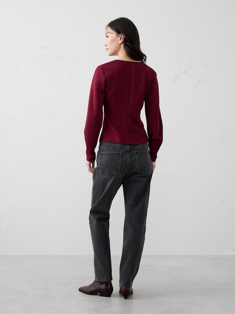 Soft Touch Seamed Top