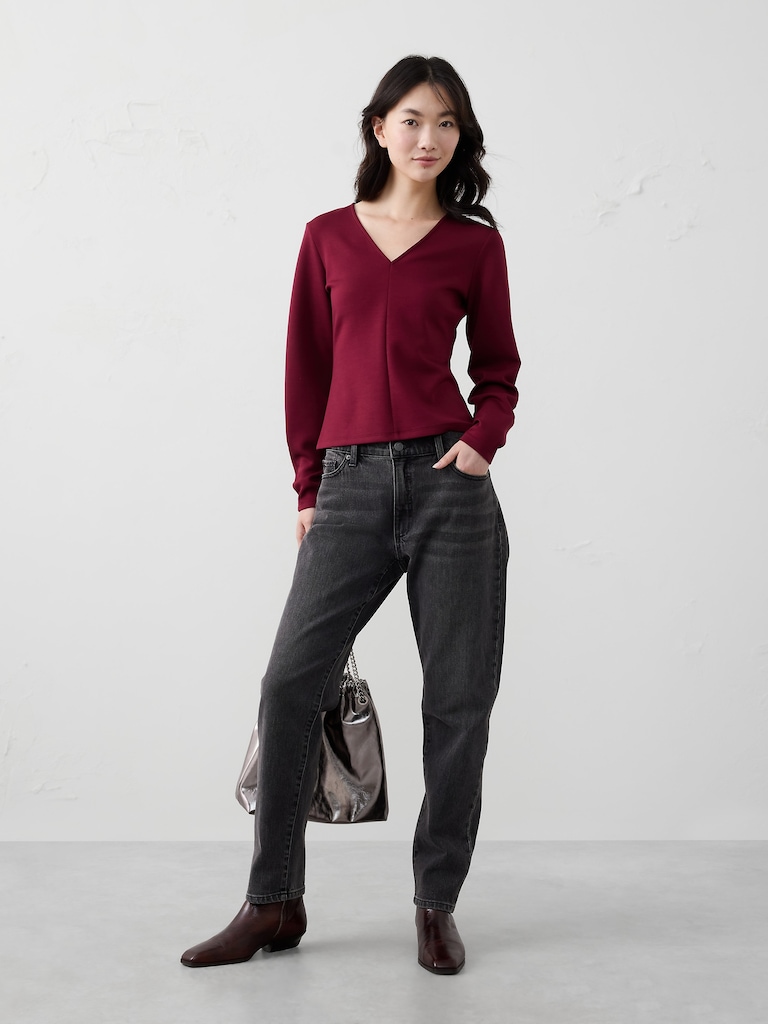 Soft Touch Seamed Top