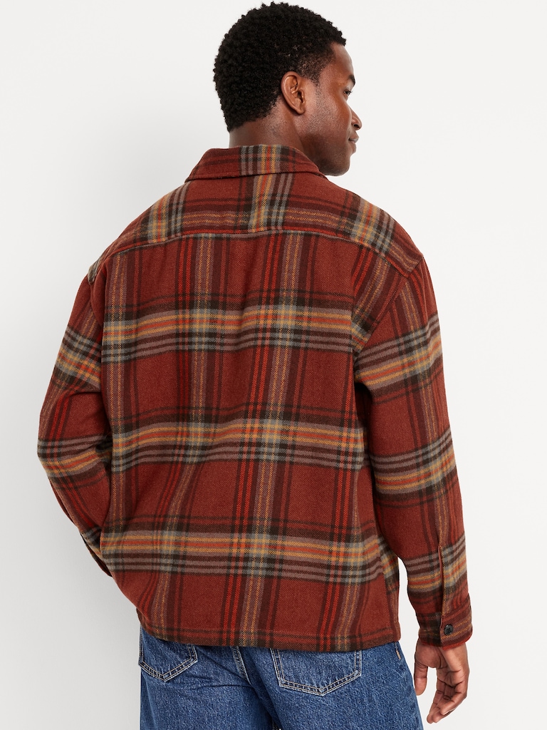 Oversized Heavyweight Plaid Flannel Shirt