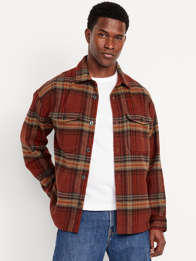 Oversized Heavyweight Plaid Flannel Shirt